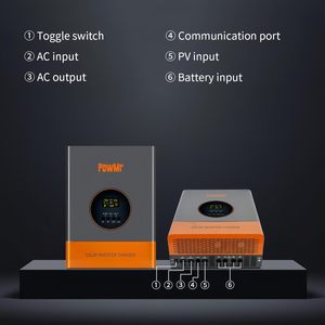 Cho powmr 5000 Wát năng lượng mặt trời biến tần với 120A <span class=keywords><strong>MPPT</strong></span> <span class=keywords><strong>CHARGE</strong></span> <span class=keywords><strong>CONTROLLER</strong></span> 48VDC 110V/240Vac được xây dựng trong 15000 Wát off-lưới điện cao điểm - Product Image 5