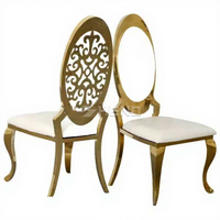 Chaises Chiavari en métal empilables dorées et blanches pour mariages, événements et banquets – Vente en gros