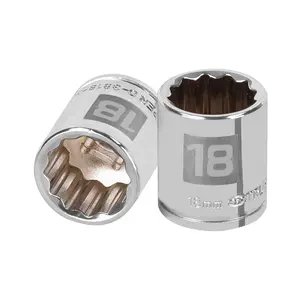 Set di chiavi a bussola Master con 72 pezzi, 18 mm, 12 punte, attacco da 3/8', Truper - Product Image 1