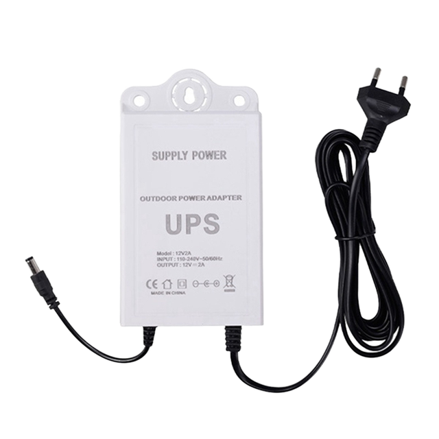 12V-2A EU Plug Uninterruptible Power Supply for WiFi Modem Router Electronic Components CN/GUA