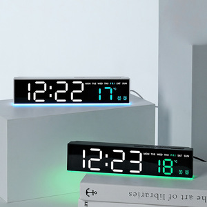 Multifunktionaler Elektronischer Wecker Nachtlicht Stimmungslicht Ewiger Kalender Mondphase Thermometer Modern Minimalistisch - Product Image 3