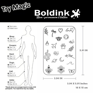 Tatuaje Temporal Semipermanente <span class=keywords><strong>de</strong></span> Ojo Turco Realista Personalizado <span class=keywords><strong>de</strong></span> Boldink, Arte Corporal, Resistente al Agua, Larga Duración (2 Semanas), Tinta Jagua - Product Image 4