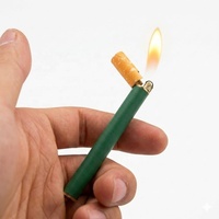 Briquet à gaz économique en gros, forme de cigarette fine, personnalisation disponible, briquet créatif