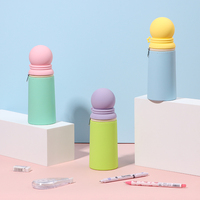 Nouveau design 2026 : Porte-stylo en silicone, organiseur de bureau mignon aux couleurs pastel, support pour étudiants, école, bureau, pochette à papeterie