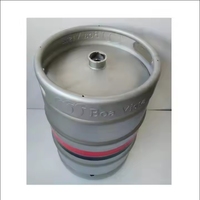 Baril de bière en acier inoxydable 304 de qualité alimentaire standard allemand KEG Din 50l Baril de bière d'occasion Fûts de bière 50L Baril pour le brassage de la bière pression