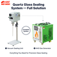 Système de scellage semi-automatique en verre de quartz à bride rotative, qualité exceptionnelle, technologie de pointe, vente en gros