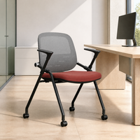 Chaise de bureau ergonomique en acier durable de haute qualité, idéale pour les salles de formation scolaires et les bureaux