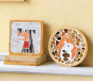 Kit de mosaïque DIY pour dessous de verre, idée cadeau artisanal pour adultes et amateurs de loisirs créatifs, décoration d'intérieur, forme d'animal mignonne pour la décoration de la maison - Product Image 5