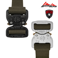 Ceinture de sécurité de qualité supérieure, ceinture tactique en nylon robuste de 1,5 pouces avec boucle Cobra en métal à dégagement rapide