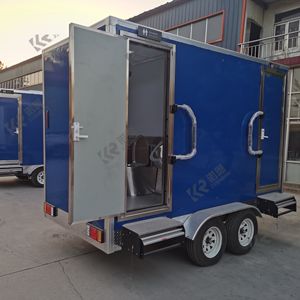 รถพ่วงห้องน้ำสแตนเลสสตีลหรูหราแบบ 2 สถานี สไตล์ดูไบ พร้อมขาย ห้องน้ำเคลื่อนที่ - Product Image 3