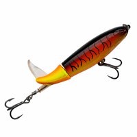 Leurre de pêche flottant articulé Topwater Prop Tail 100mm 13g pour la pêche en surface, leurre dur pour Black-bass, Brochet, Perche, avec hameçon triple