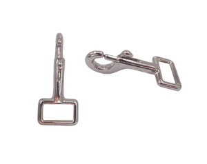 Mosquetón de gancho de resorte <span class=keywords><strong>fijo</strong></span> de extremo redondo de latón macizo de 75mm - Product Image 4