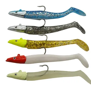 Jig Fisch Kopf Sinking Angeln Locken 11cm/21g Frische Salz Wasser Natürliche Live Lebendige Körper Jigging Weichen köder