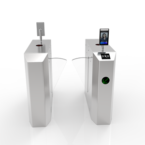 Sistema de <span class=keywords><strong>control</strong></span> de acceso de puerta de torniquete de barrera de aleta peatonal ODM/OEM con reconocimiento facial biométrico y lector de tarjetas <span class=keywords><strong>RFID</strong></span> - Product Image 3