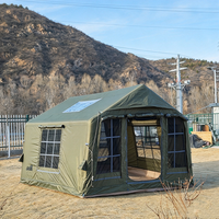 Tente gonflable verte durable de haute qualité, résistante à la pluie, à montage rapide, 3*3m, pour camping de luxe en plein air, vente en gros d'usine chinoise