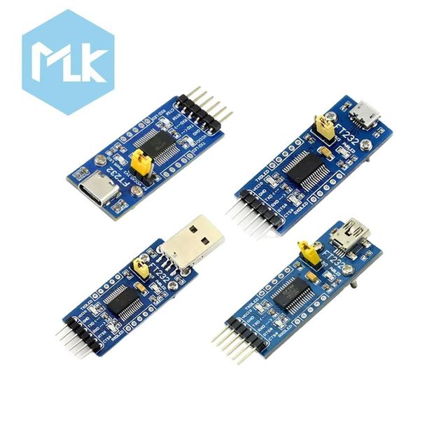 MLK Original USB to UART Serial Module Industrial Grade USB to TTL Converter FT232RL Communication Module Flashing Board 1