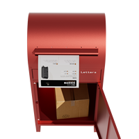 Boîte aux lettres et à colis en métal autoportante, verrouillable, pour extérieur, résistante aux intempéries, grande boîte de livraison de colis, OEM disponible