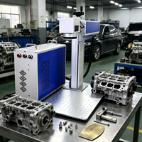 Machine de marquage laser à fibre CNC industrielle HG-ZM-T-D30 30W, nouveau modèle pour la gravure de composants métalliques et plastiques, prend en charge DXF AI DST