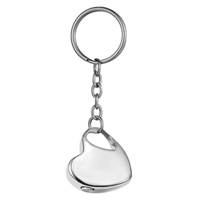 Llavero con colgante de corazón Simple de acero inoxidable, urna de cremación <span class=keywords><strong>para</strong></span> cenizas, regalo de joyería <span class=keywords><strong>para</strong></span> hombres y mujeres, Forever In My Heart - Product Image 3