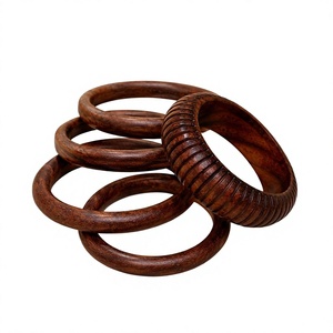 Pulseras de Madera con Baño de Oro, Diseño Clásico, Hechas a Mano, Elegantes, Unisex, Conjuntos de Joyería Únicos para Fiestas, para Mujer - Product Image 6