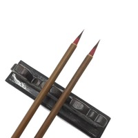 Peinture sur bambou, poils de loup purs, pinceau chinois, calligraphie cursive, dessin de jardin
