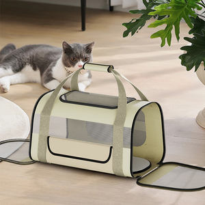 กระเป๋าใส่สัตว์เลี้ยงสายสะพาย PETBY02อัจฉริยะสามารถพับเก็บได้และปรับความสูงได้กระเป๋าใส่สัตว์เลี้ยงสำหรับเดินทางระบายอากาศได้ดีกระเป๋าสุนัขและแมวขนาดเล็ก - Product Image 5