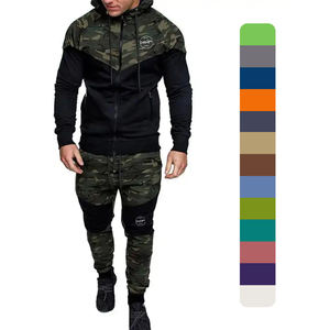 Spandex/algodón 310 GSM transpirable polar francés Terry entrenamiento pulóver mangas completas sublimación personalizada otoño bloque de Color - Product Image 1