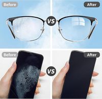Nettoyeur de lentilles en microfibre ultra-douce avec fond refermable pour jumelles, lunettes de visée, lunettes, écrans, pochette à clipser et lavable