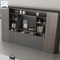 Bureau de direction moderne et simple, table d'ordinateur pour employés, mobilier de bureau en mélamine pour immeuble de bureaux