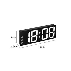 Horloge LED intelligente Réveils numériques de chevet Table de bureau <span class=keywords><strong>Montre</strong></span> de bureau électronique Snooze Réveil réveil - Product Image 4