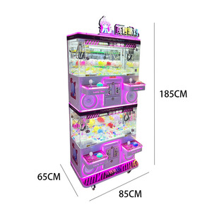 Mini-<span class=keywords><strong>grue</strong></span> à griffes personnalisée pour machine distributrice, jeu de capture de poupées 4 joueurs pour les 6 <span class=keywords><strong>ans</strong></span> et plus - Product Image 3