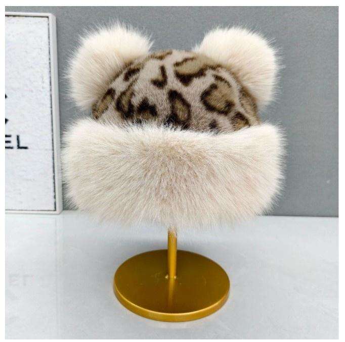 milk tea color leopard print