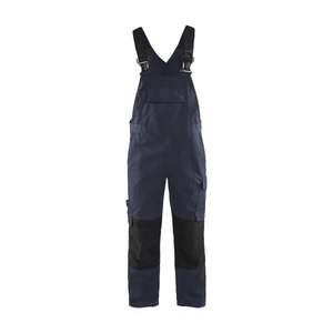 BLAKLADER - 269513308699C58 Peto con elástico Azul marino oscuro/Negro-EAN 7330509606384 WORK OVERALLS - Product Image 1