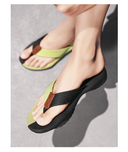 Sandales décontractées pour hommes, style chevrons, nouvelle collection été, à enfiler, antidérapantes, pour l'extérieur et la plage - Product Image 5