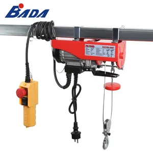 BADA Portable Remote Control Small Crane Steel Wire Rope Small Electric Hoist