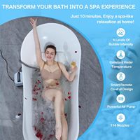 Pompe à air électrique pour baignoire de grande taille CF, oreiller de bain gonflable, télécommande, spa portable, tapis de bain à bulles, masseur