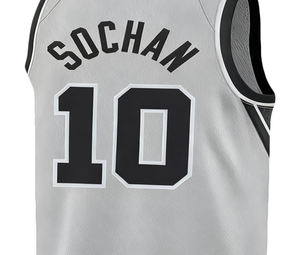 Jersey Basket Poliester Ukuran Besar Seragam Basket Kaos & Atasan Olahraga Gym # 3 Pemain Logo Edisi Klasik Allenes Dewasa - Product Image 2