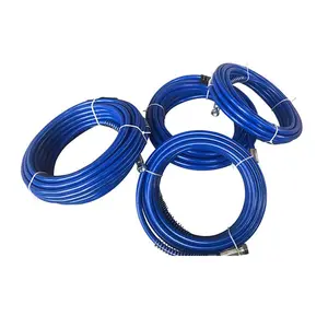 Professional braided nylon hose nylon braided flexible hose blue and red nylon wire braided plumbing hose