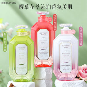 Gel douche liquide rafraîchissant écologique à l'extrait floral biologique à base de vitamine E et de fleurs d'oranger glissantes - Product Image 4