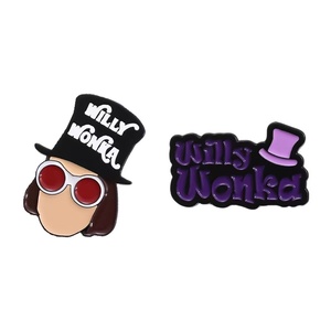 Broche esmaltado de la fábrica de Chocolate de Charlie de la <span class=keywords><strong>serie</strong></span> Adventure, artesanías de Metal a la moda para accesorios de ropa, joyería de potencia eficiente - Product Image 6