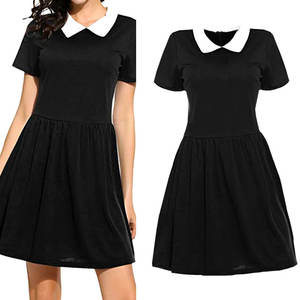 <span class=keywords><strong>Adams</strong></span> Family Cosplay disfraz gótico miércoles <span class=keywords><strong>Adams</strong></span> vestido negro opciones de manga corta larga para disfraz de Halloween inspirado en Anime - Product Image 3