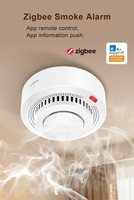 Prix promotionnel : Détecteur de fumée intelligent Zigbee EWelink avec design en barre, en matériau PC, pour la sécurité domestique et commerciale