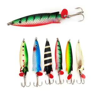 Señuelo de pesca MISTER LURE, fabricación de 13g, rebanada dura, swimbait, anzuelo triple, señuelo de cuchara de metal para Orilla