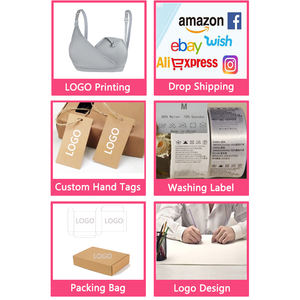 Toptan S M L XL Logo özel konfor seksi annelik Crossover dikişsiz laktasyon uyku emzirme hemşirelik sutyen - Product Image 6