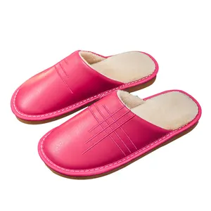 Popular Unisex Slide Non-slip Indoor Thick Soled Slippers Men Chappal Slipper Custom Leather Slippers