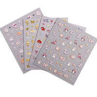 Autocollants 5D pour Ongles : Citrons, Fleurs, Marguerites, Tulipes, Dessins Animés – Décorations pour Manucure DIY, Salons et Vente en Gros