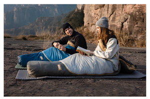 Sac de couchage pour maman, camping en plein air, quatre saisons, universel, épaissi, résistant au froid, rembourré de <span class=keywords><strong>duvet</strong></span> de canard, confortable, portable pour les voyages - Product Image 3
