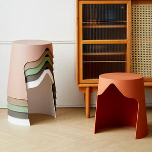 <span class=keywords><strong>Tabouret</strong></span> empilable domestique en plastique épaissi pour adulte, banc simple, tendance, créatif, multifonctionnel, <span class=keywords><strong>tabouret</strong></span> seau de rangement pour salle à manger - Product Image 2