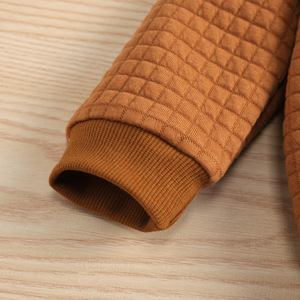 Ensemble de vêtements pour filles, 2 pièces, en coton imprimé marron, haut à manches longues et pantalon léopard - Product Image 4