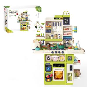 Samtoycn Juego de Cocina de Plástico Multifuncional de 100 CM, Juguete de Simulación de Cocina Real, Juego de Comida para Niños - Product Image 6